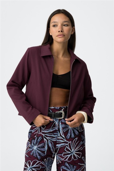Chaqueta Tiffosi corta burdeos