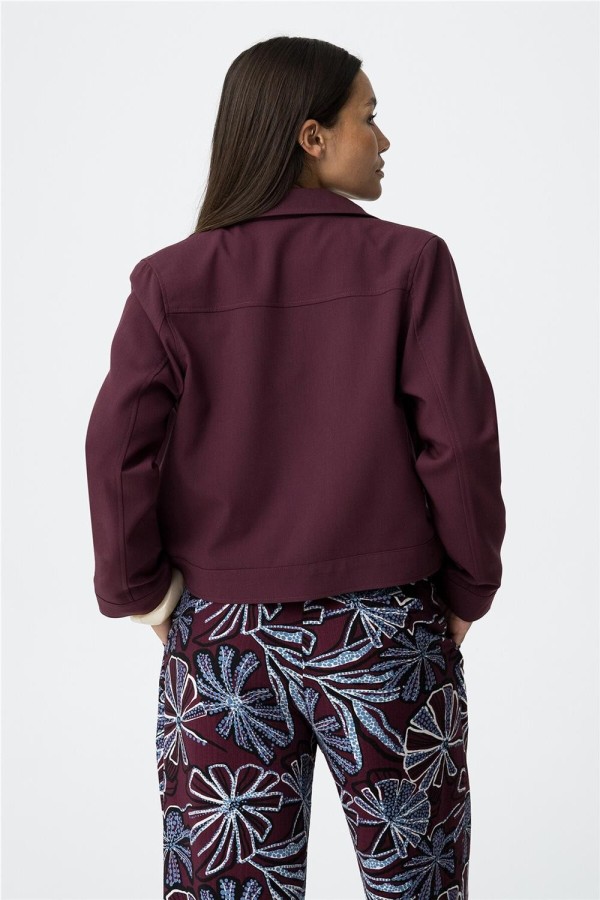 Chaqueta Tiffosi corta burdeos