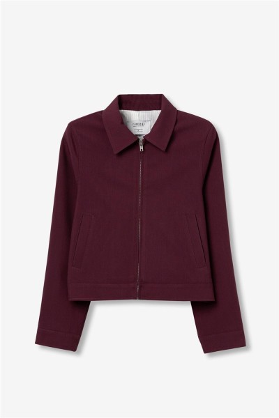 Chaqueta Tiffosi corta burdeos