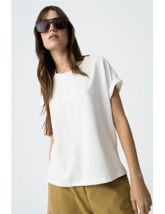 Camiseta Tiffosi Updaty lisa con tejidos contraste