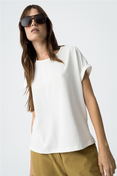 Camiseta Tiffosi Updaty lisa con tejidos contraste