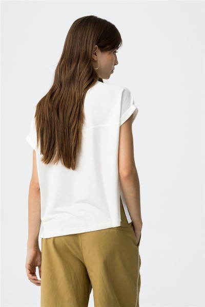 Camiseta Tiffosi Updaty lisa con tejidos contraste