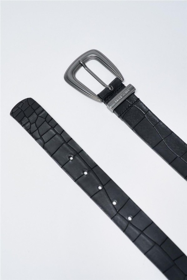 Cinturón Salsa de piel efecto cocodrilo