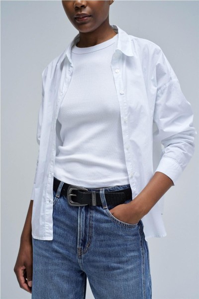 Cinturón Salsa de piel efecto cocodrilo