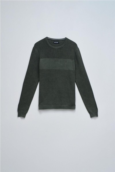 Jersey Salsa de punto con textura