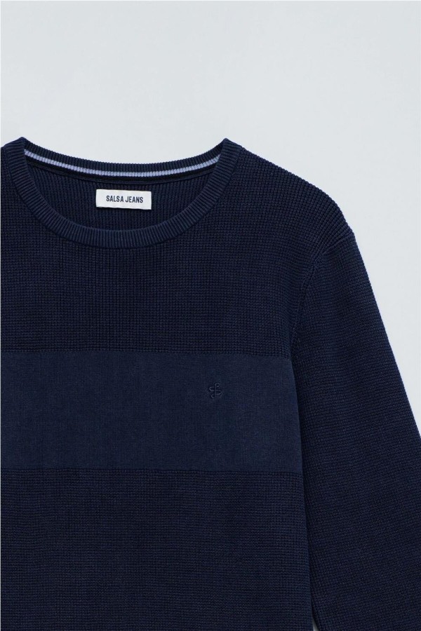 Jersey Salsa de punto con textura