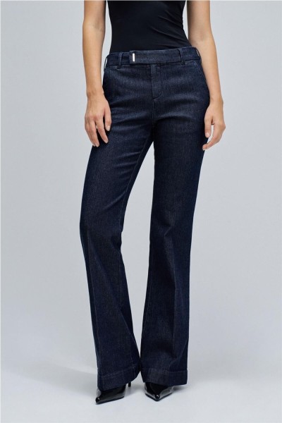 Pantalón Salsa chino flare en lightdenim