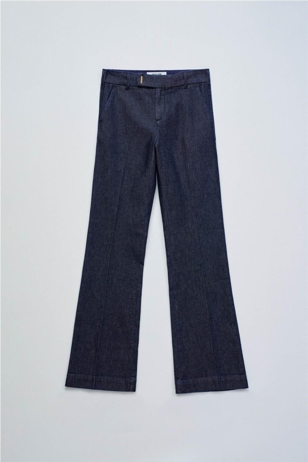 Pantalón Salsa chino flare en lightdenim
