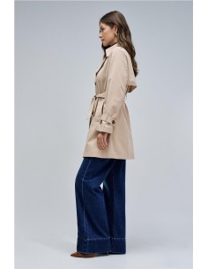 Gabardina Salsa con cinturón 2