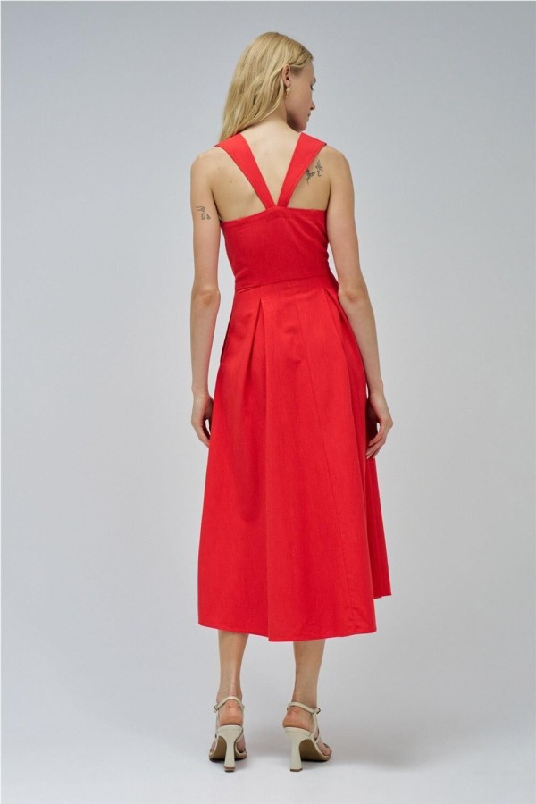 Vestido Salsa midi con botones