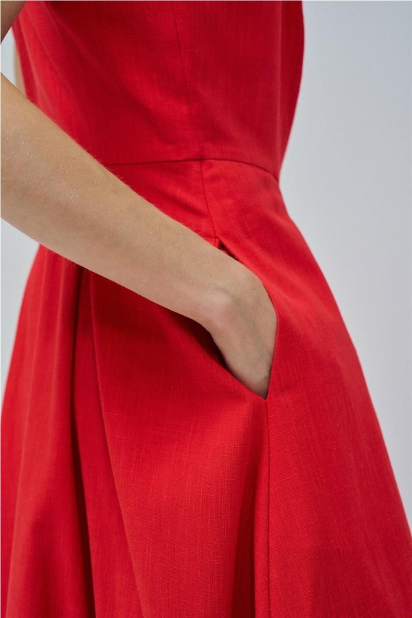 Vestido Salsa midi con botones