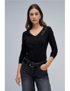 Camiseta Salsa de punto con logo