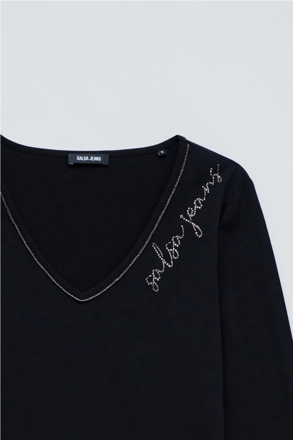 Camiseta Salsa de punto con logo