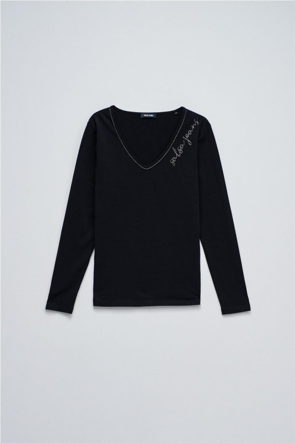 Camiseta Salsa de punto con logo