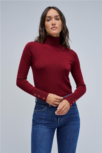 Jersey Salsa de cuello alto