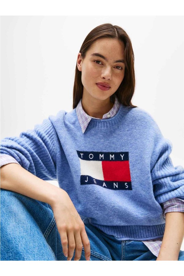 Jersey Tommy Jeans amplio jaspeado...