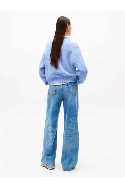 Jersey Tommy Jeans amplio jaspeado con logo