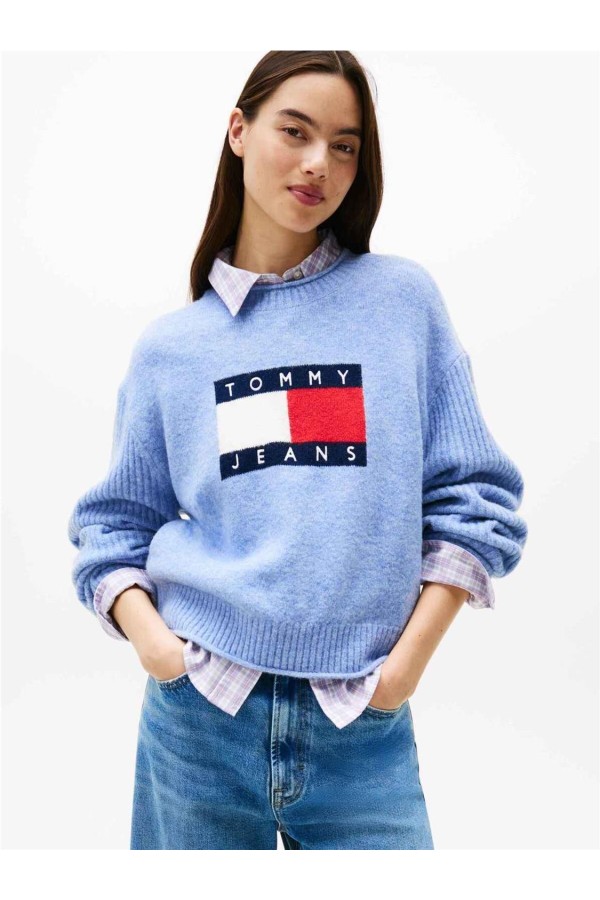 Jersey Tommy Jeans amplio jaspeado...