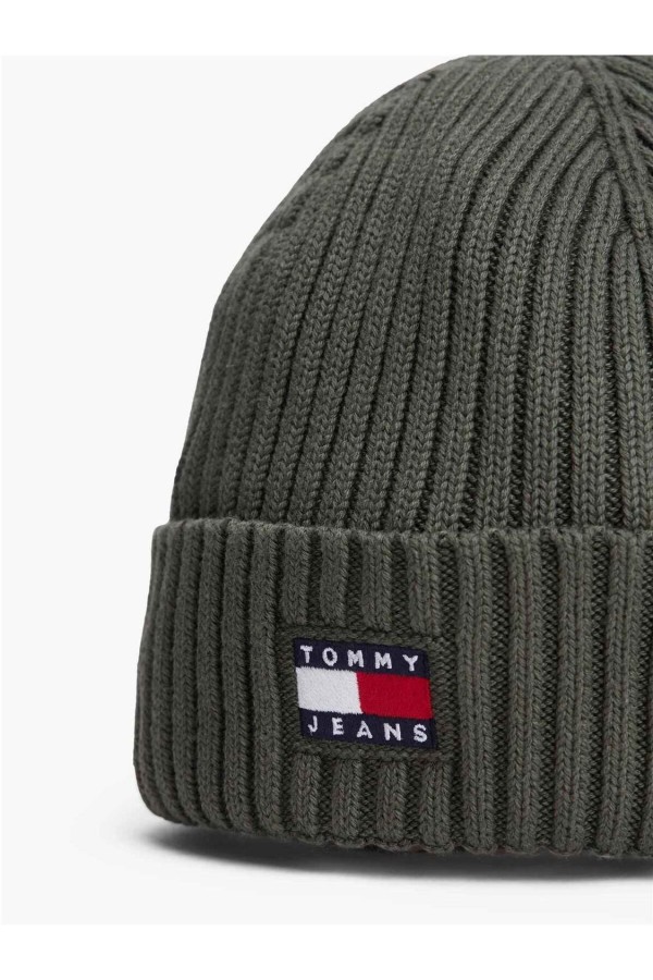Gorro Tommy Jeans de punto con logo