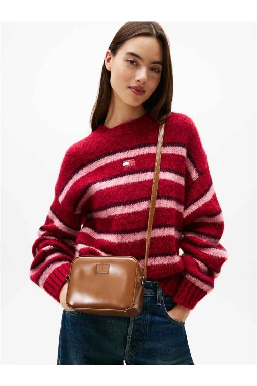 bolso Tommy Jeans con insignia con logo brillante