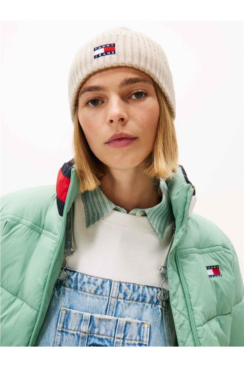 Gorro Tommy Jeans de punto con logo
