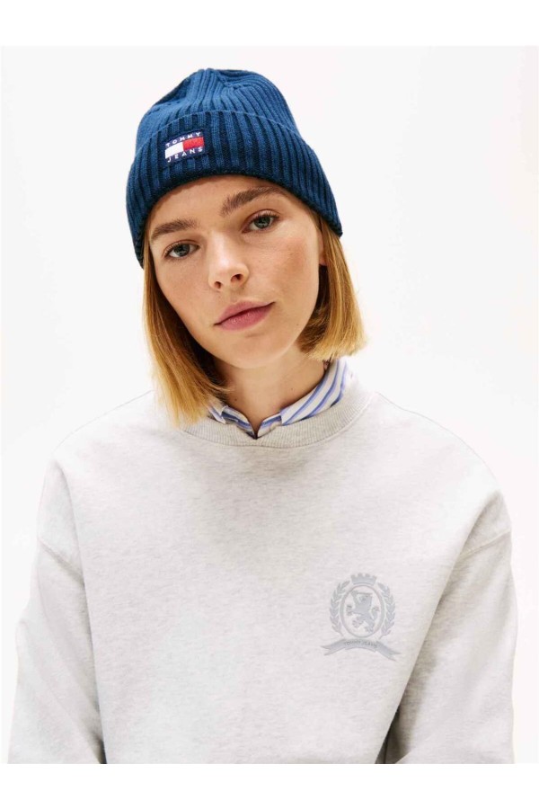 Gorro Tommy Jeans de punto con logo