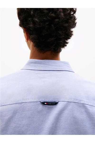 Camisa tommy Jeans de algodón oxford con corte slim