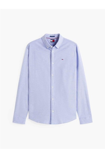 Camisa tommy Jeans de algodón oxford con corte slim