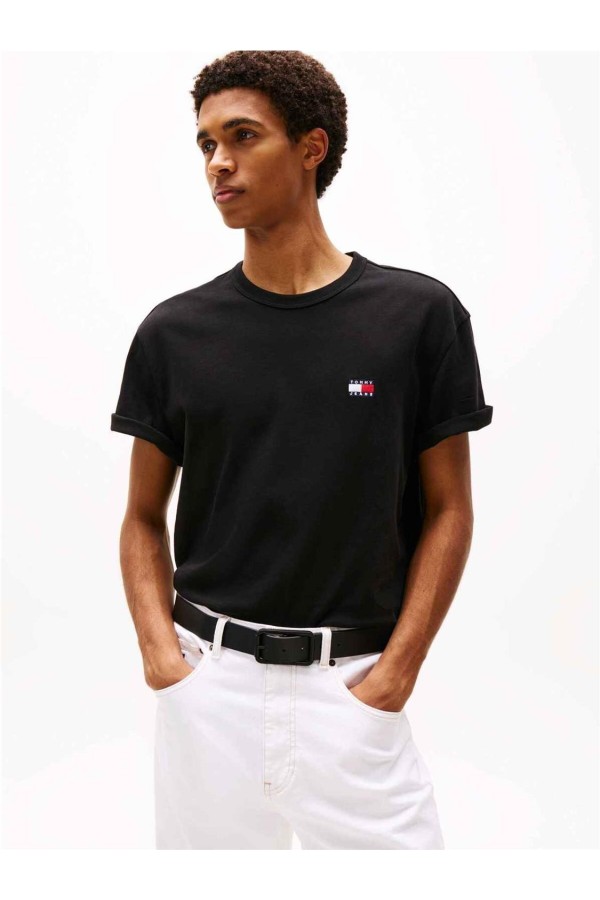 Camiseta Tommy Jeans de cuello redondo con parche tonal 2