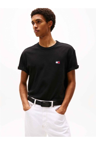 Camiseta Tommy Jeans de cuello redondo con parche tonal