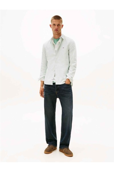 Camisa Tommy Jeans oxford slim fit