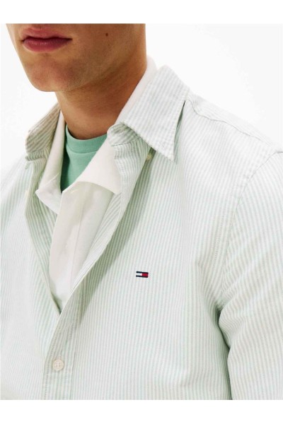 Camisa Tommy Jeans oxford slim fit