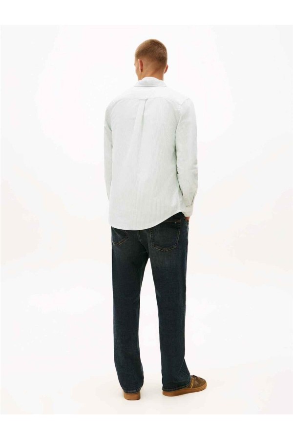 Camisa Tommy Jeans oxford slim fit