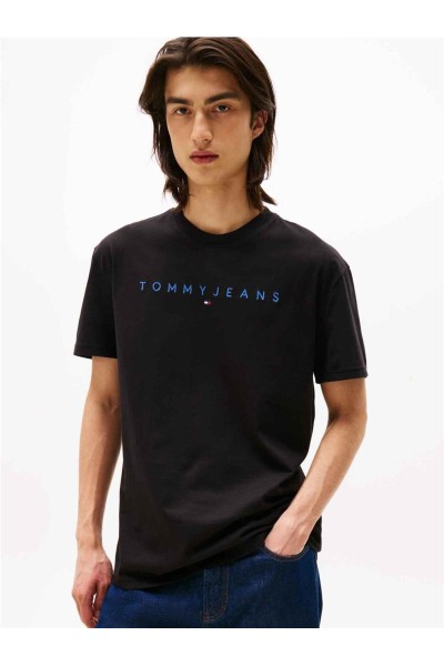 Camiseta Tommy Jeans con logo lineal bordado