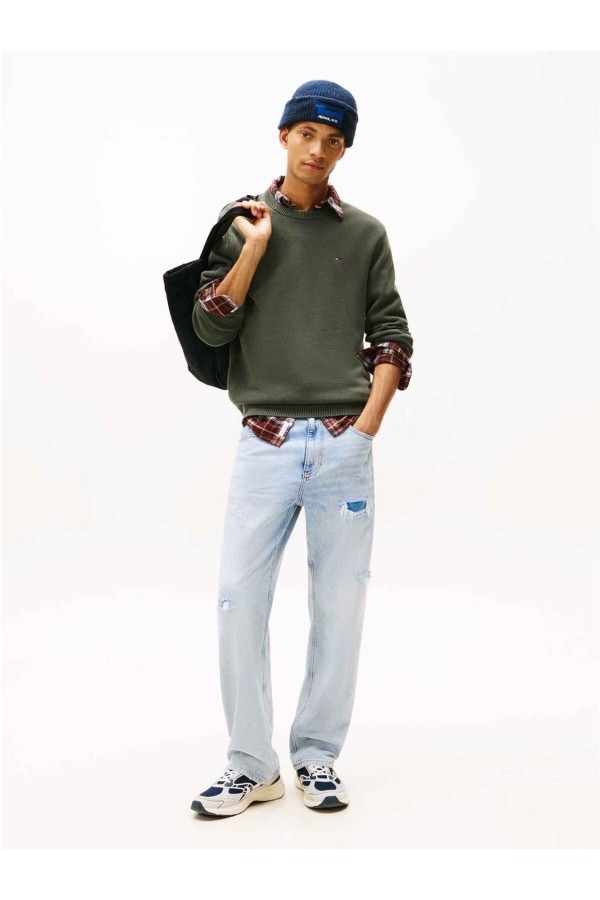 Jersey Tommy Jeans slim de cuello...