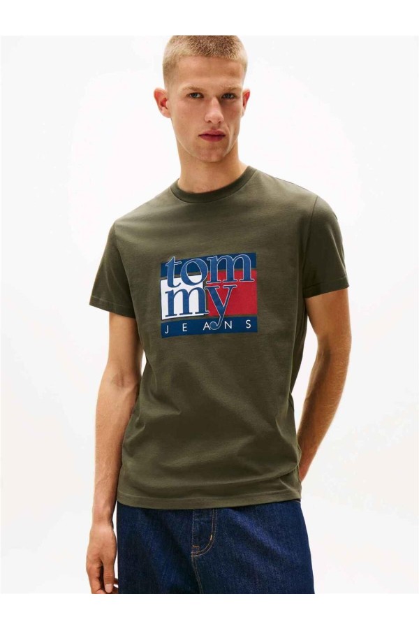 Camiseta Tommy Jeans slim con logo...