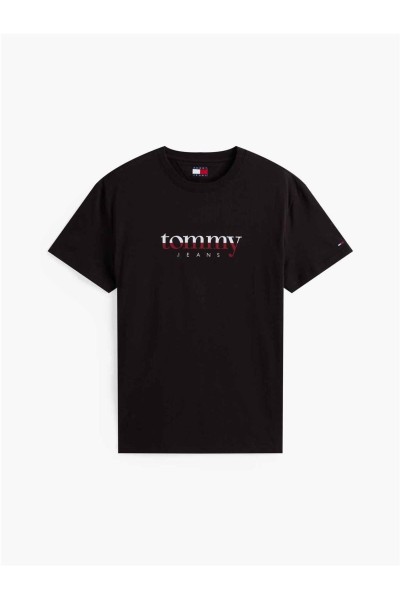 Camiseta Tommy Jeans de punto con logo y cuello redondo