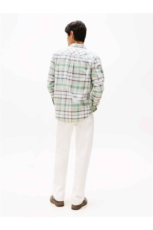 Camisa Tommy jeans de cuadros y corte...