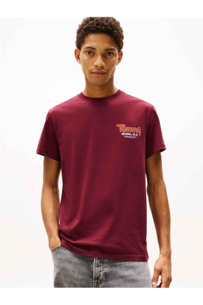 Camiseta Tommy Jeans slim de cuello redondo con logo