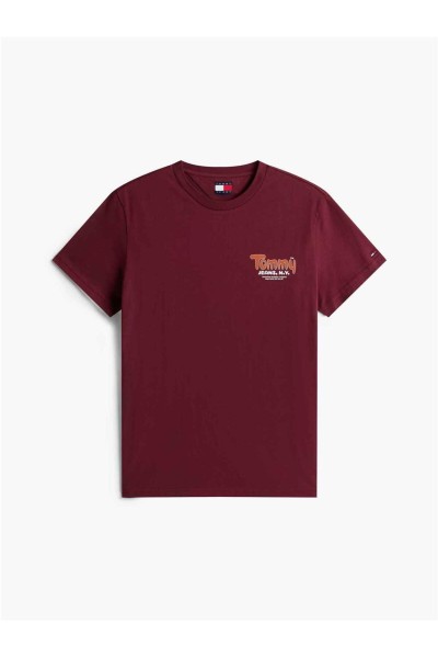 Camiseta Tommy Jeans slim de cuello redondo con logo