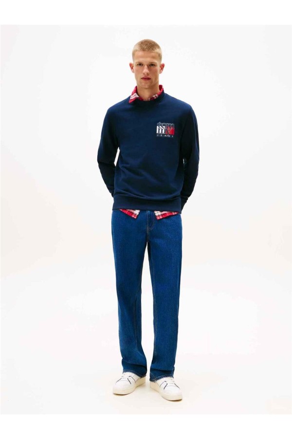 Sudadera Tommy Jeans de cuello redondo con logo 2