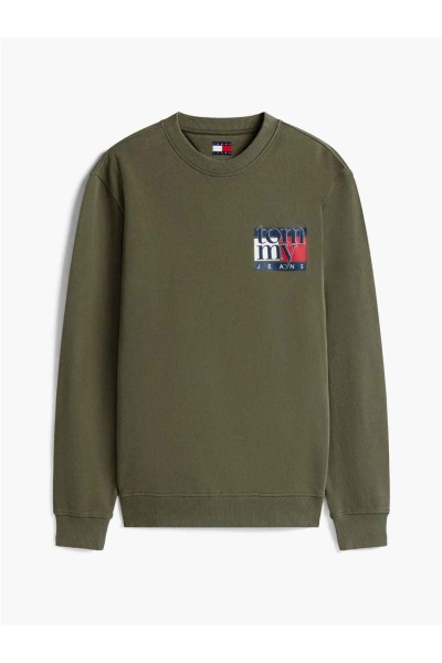 Sudadera Tommy Jeans de cuello redondo con logo