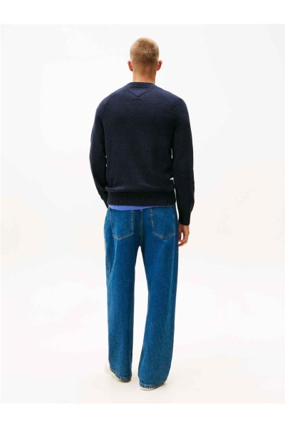 Jersey Tommy Jeans slim con logo lineal y mangas raglán