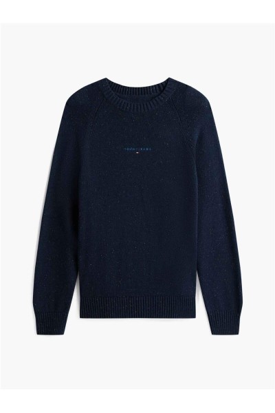 Jersey Tommy Jeans slim con logo lineal y mangas raglán