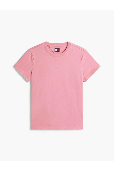 Camiseta Tommy Jeans de cuello redondo con logo lineal