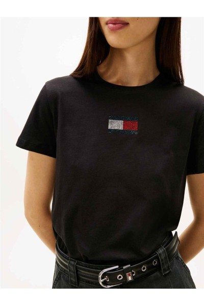 Camiseta Tommy Jeans de cuello redondo con logo