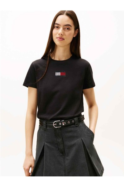 Camiseta Tommy Jeans de cuello redondo con logo