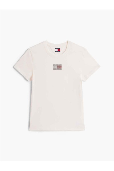 Camiseta Tommy Jeans de cuello redondo con logo