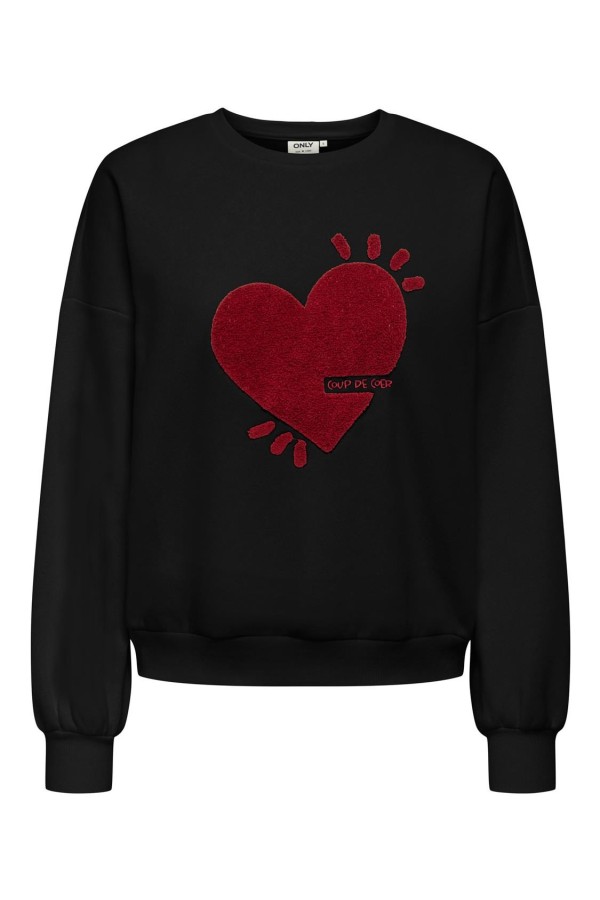 Sudadera Only Tammie cuello redondo