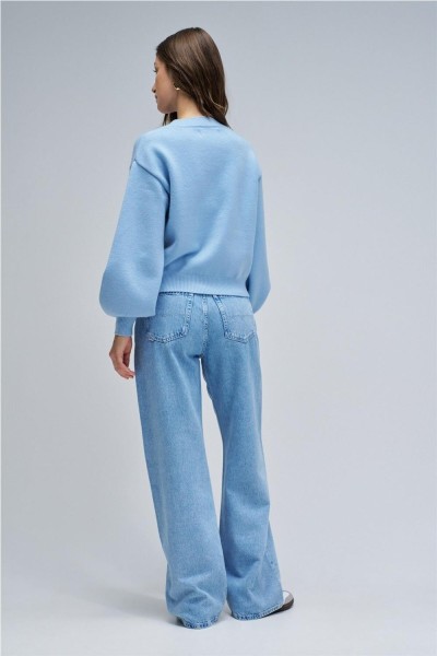 Jersey Salsa de punto con perlas